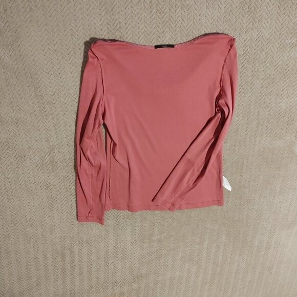 Hugo Boss Scoop Neck Pullover T-shirt - Women's long sleeve top - Size: L - Picture 13 of 16